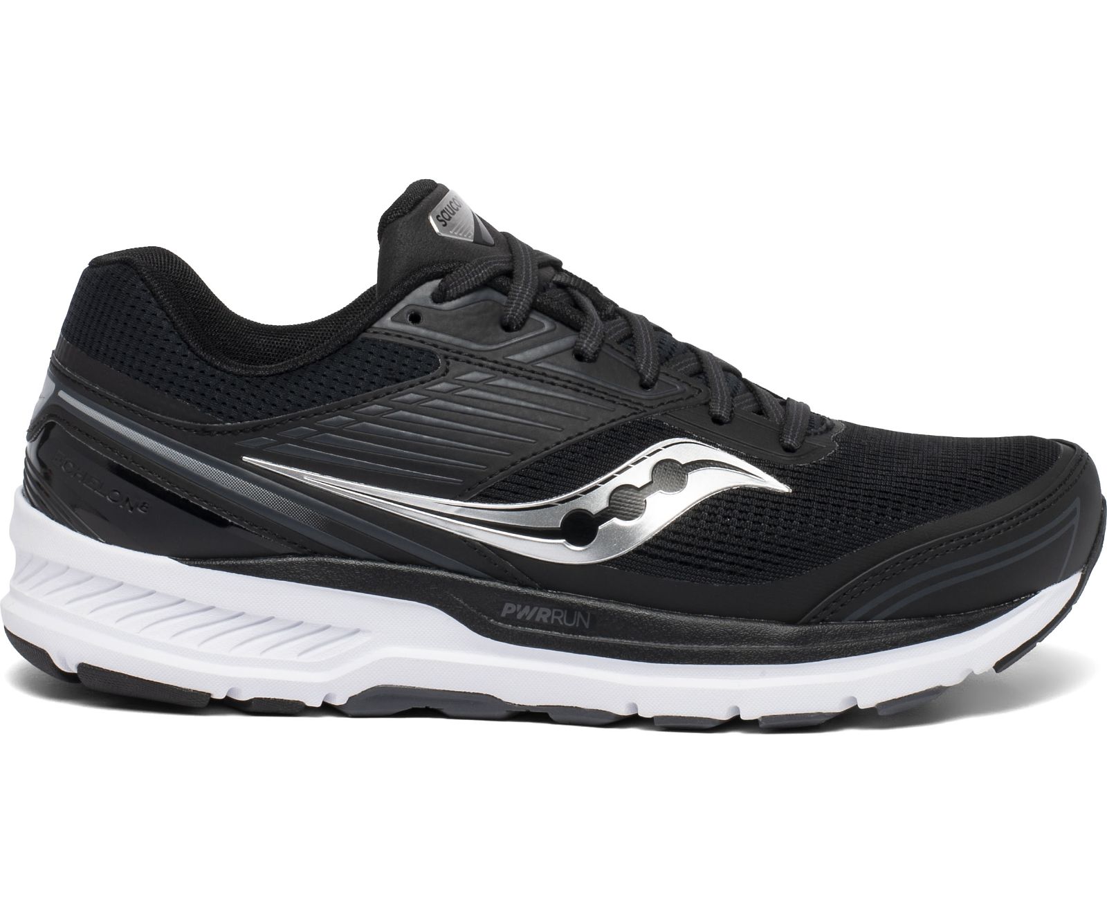 Tenis Para Correr Saucony Echelon 8 Anchos Hombre Negros Blancos | México 461LISH